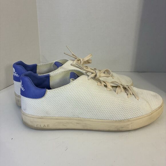 CLAE Los Angeles White Knit Sneakers Men’s Size 10 Casual Lace Up Shoes main image 4
